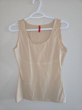 SPANX Beige Nude Seamless Tank Shaper Shapewear, Large, NEW